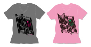Tシャツ／グレー、ピンク